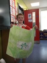 Daniel was inspired to create his own Eco Schools Flag