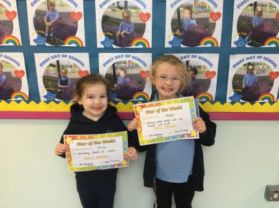 🌟🌟Miss Tracey’s Stars of the Week are P1 Alice and P2 Abigail🌟🌟