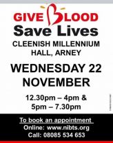 Give Blood Cleensih Hall