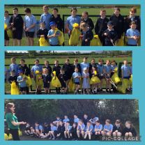 P1 and P6 went litter picking