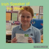 P6 Irish Speaker of the week