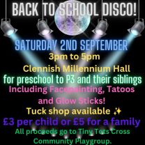 BACK to SCHOOL DISCO TINY TOTS FUNDRAISER